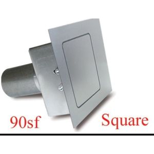 Square Fuel Door  Flat Surfaces