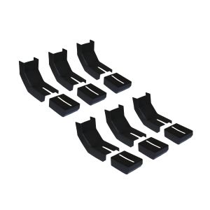 Raptor RB-BKC6: Bracket Covers Black Thermoplastic Rubber