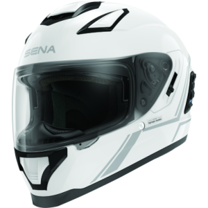 Sena Technologies STRYKER-GWXXL1 Stryker Bluetooth Helmet w/ Mesh Intercom Glossy White - 2XL