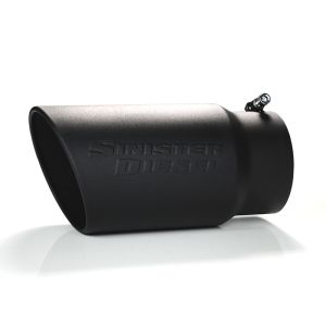 Sinister Diesel Universal Black Ceramic Coated Stainless Steel Exhaust Tip (5in to 6in)