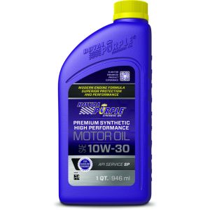 Royal Purple 06130 Premium Synthetic High Performance Multi-Grade 10W-30 Motor Oil - 1 Quart