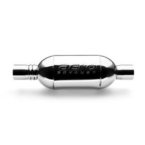 AERO Exhaust AT2525 AERO Turbine Performance Muffler Polished 304 Grade Stainless Steel