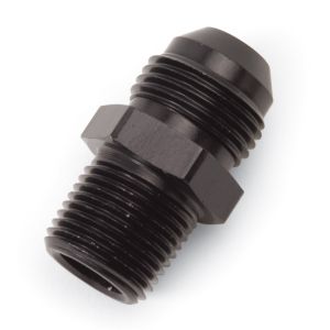 Russell Performance -6 AN to 3/8in NPT Straight Flare to Pipe (Black)