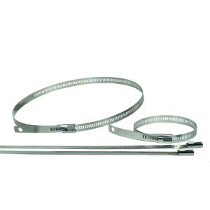 Exhaust Wrap Fasteners 18 Inch Snap Strap 6 Pack Kit Thermo Tec
