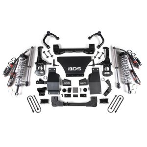 25-Up Silverado/Sierra 1500 4WD 4 Inch Suspension Lift Kit V8 Gas 3 Inch Rear Block -Fox 2.5 PES C/O Front Fox 2.5 PES Rear BDS Suspension