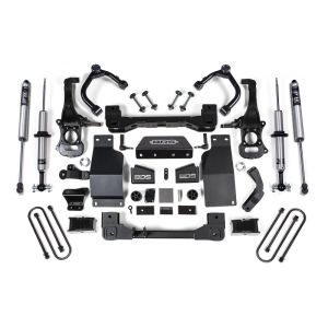 25-Up Silverado/Sierra 1500 4WD 4 Inch Suspension Lift Kit 3.0 Diesel / 2.7 Gas 3 Inch Rear Block Fox 2.0 IFP PS Snap Ring Strut Front Fox 2.0 IFP PS Rear BDS Suspension