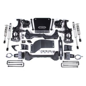 20-24 GM 2500HD/3500HD 4wd 6.5 Inch Suspension Lift System, 6 Inch Rear Lift, Block, w/o overload Fox 2.5 HTO BDS Suspension