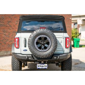 Road Armor 6213R3B 2021+ Ford Bronco Stealth Rear Slim Fit Bumper - Tex Blk