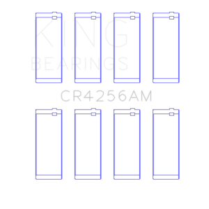 King Engine Bearings CR4256AM0.25 King Chrysler 148/148 Turbo DOHC 16V/Jeep 148 DOHC 16V Rod Bearing Set - Size +0.25mm