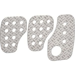 OMP RACING, INC. OMPOA0-1050 3 Pedal Set Knurled Aluminium