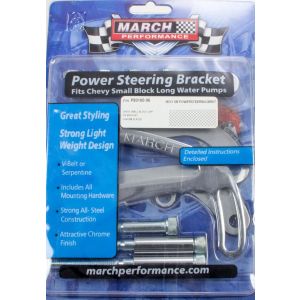Power Steering Bracket SBC Chrome