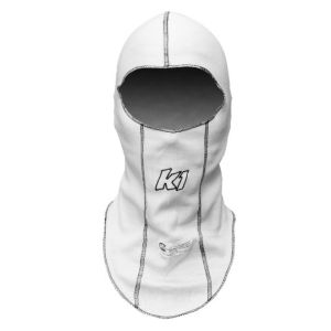 K1 RACEGEAR K1R26-SLH-W Balaclava Head Sock White Single Layer