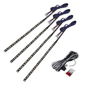 Raptor Universal LED Lights 10 inch Strip Set for Exterior Car Truck SUV - Red Green Blue Color Options