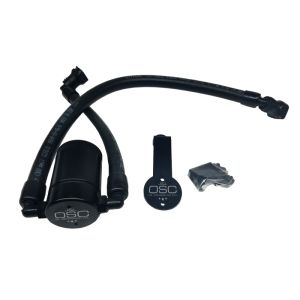 J&L 11-17 Ford Mustang GT Driver Side Oil Separator 3.0 - Black Anodized