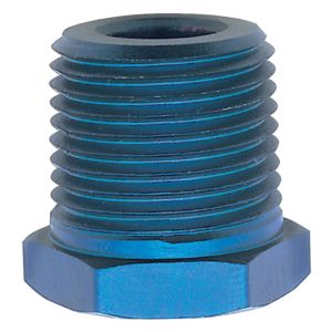 Russell Performance 1/2in Male to 1/8in Female Pipe Bushing Reducer (Blue)