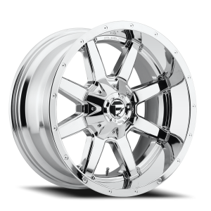 Aluminum Wheels 22X12 Maverick D536 8 On 170 Chrome 125.1 Bore -44 Offset Fuel Off Road Wheels