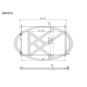 KOYORAD CD010374 Koyorad A/C Condenser CD010374