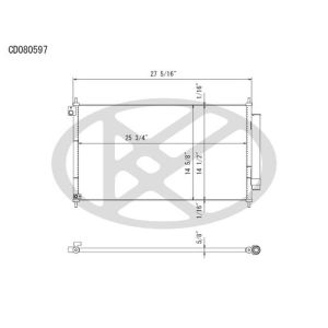 KOYORAD CD080597 Koyorad A/C Condenser CD080597