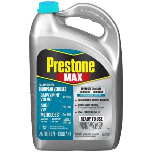 Prestone AF6110 Prestone MAX Original Equipment Antifreeze+Coolant. Euro Blue, 50/50 RTU, 1 Gal