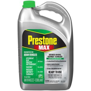 Prestone AF6610 Prestone MAX Antifreeze/Coolant Asian Green 50/50 Premixed 1 Gallon