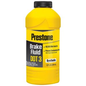 Prestone AS400Y Brake   Fluid; DOT 3; 12 Fluid Ounce; Synthetic