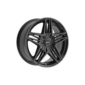 Motiv GLOSS BLACK BOLT ON COVER CAP WITH BLACK EMBLEM AND BRUSHED "MOTIV" LOGO FOR MOTIV 440