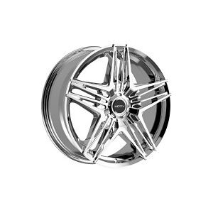 Motiv CHROME BOLT ON COVER CAP WITH BLACK EMBLEM AND BRUSHED "MOTIV" LOGO FOR MOTIV 440