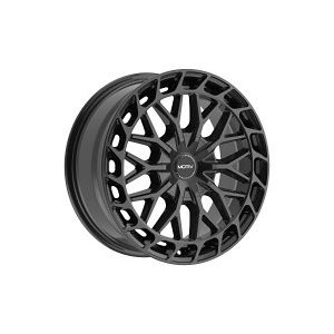 Motiv GLOSS BLACK BOLT ON COVER CAP WITH BLACK EMBLEM AND BRUSHED "MOTIV" LOGO FOR MOTIV 442