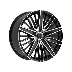 Motiv GLOSS BLACK MACHINED METAL BOLT ON COVER CAP WITH BLACK EMBLEM AND BRUSHED "MOTIV" LOGO FOR MOTIV 443