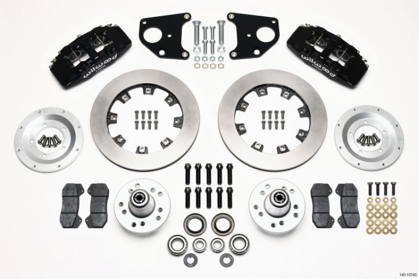 Wilwood 140-10740 Dynapro 6 Front Hub Kit 12.19in 62-72 CDP B & E Body-Drum