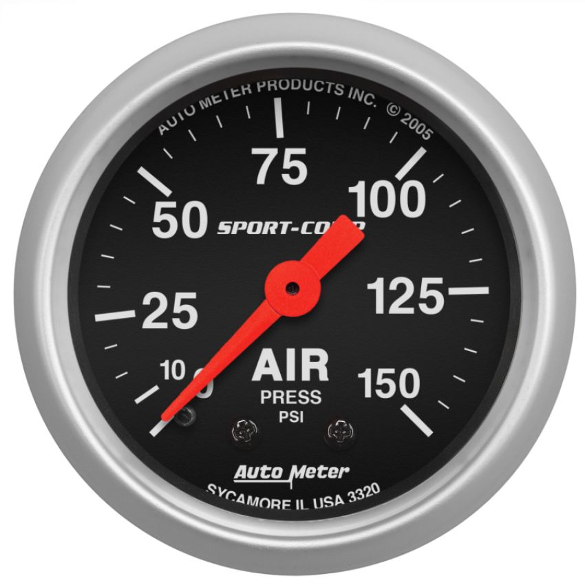 AutoMeter 3320 GAUGE, AIR PRESS, 2 1/16