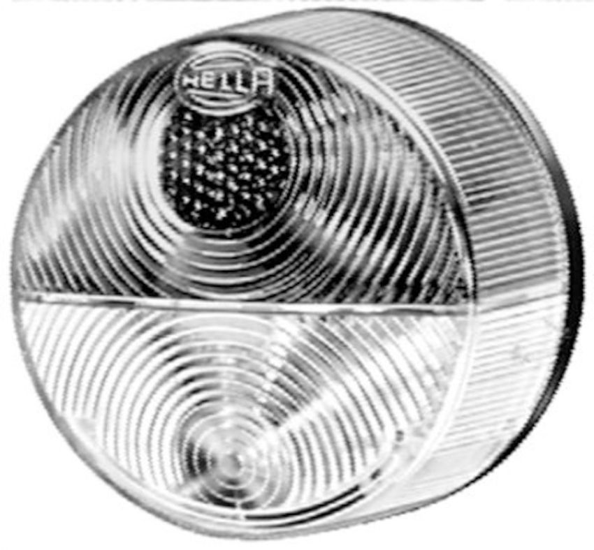 Hella 003185031 3185 Amber/White Turn/Side Marker Lamp