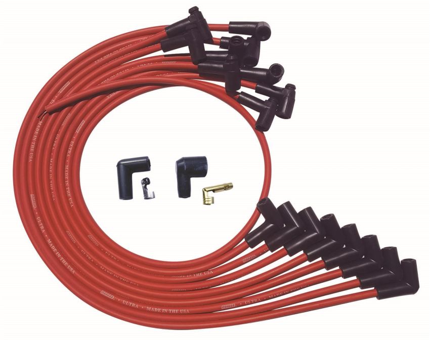 MOROSO MOR52025 Ultra Plug Wire Set SBC Over V/C Red