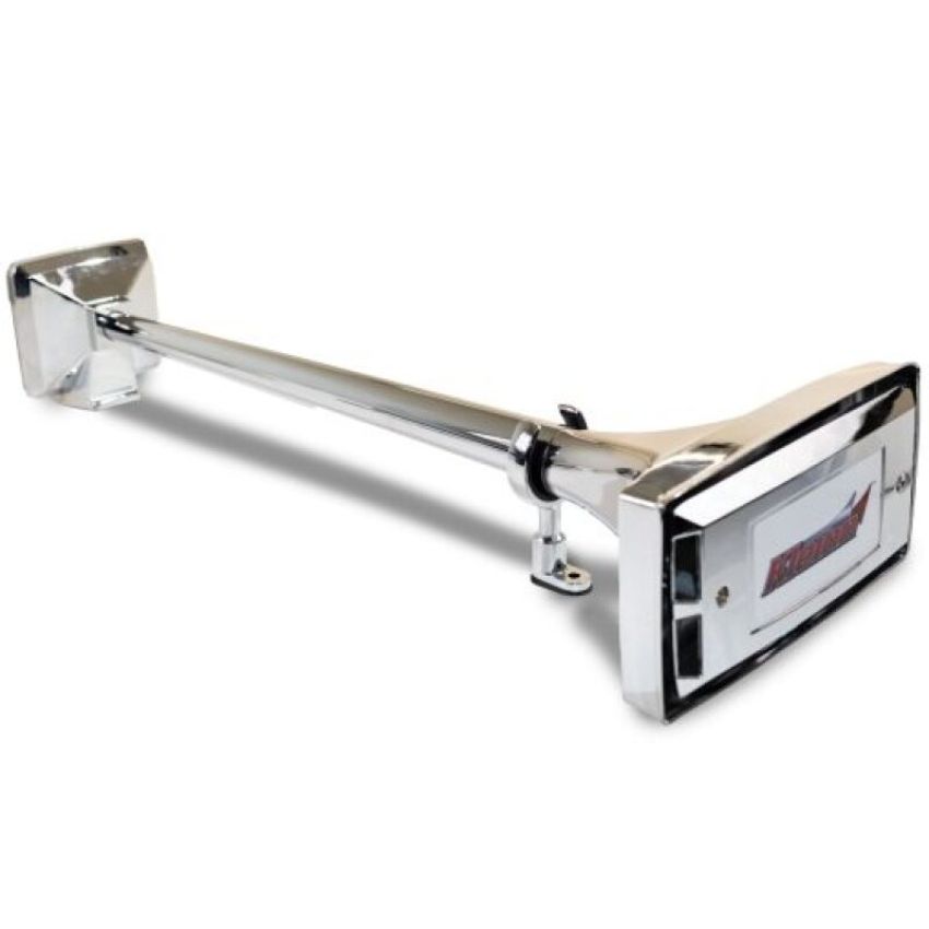 Kleinn Air Horns 412 Kleinn Chrome Roof Mount Single Horn/ 22.75In - Chrome-Plated Spun Copper