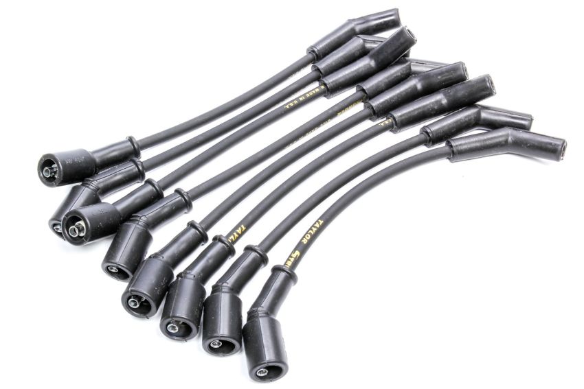 Taylor Cable 51046 8mm Streethunder Plug Wire Set SBC Black