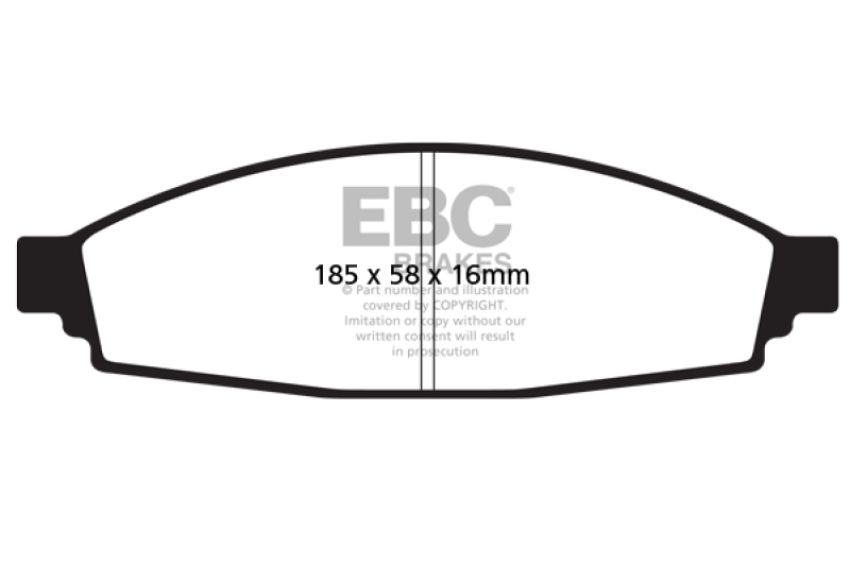 EBC Brakes UD953 Ultimax OEM Replacement Brake Pads
