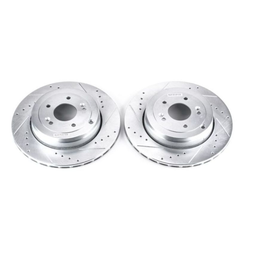 PowerStop JBR1528XPR PowerStop Evolution Performance Drilled, Slotted & Plated Brake Rotor Pair