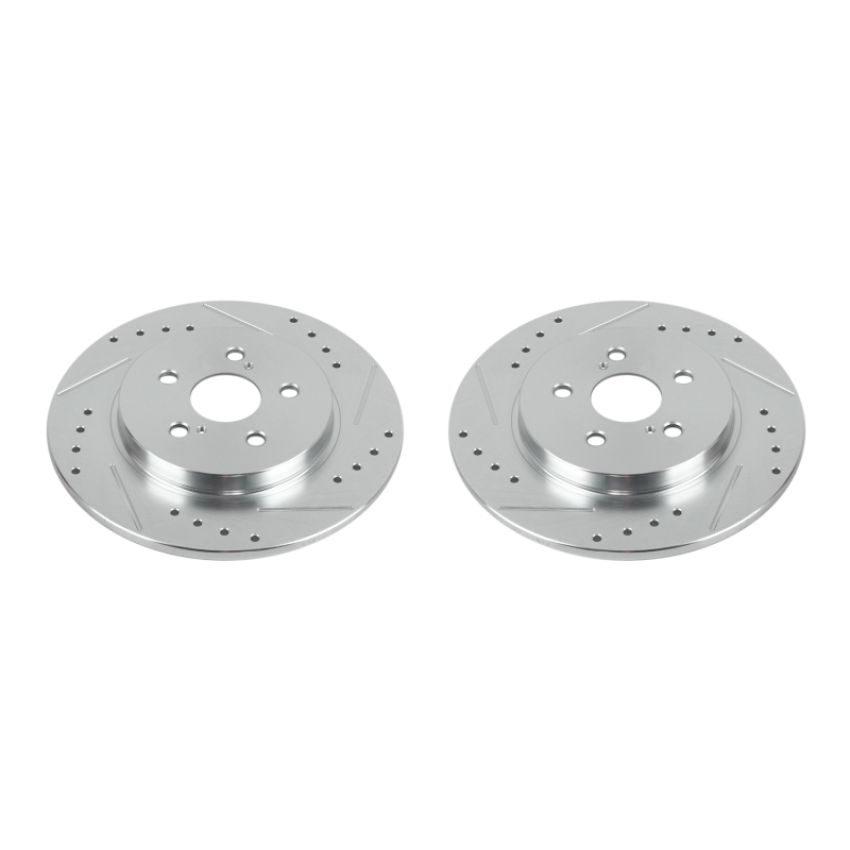 PowerStop JBR1560XPR PowerStop Evolution Performance Drilled, Slotted & Plated Brake Rotor Pair