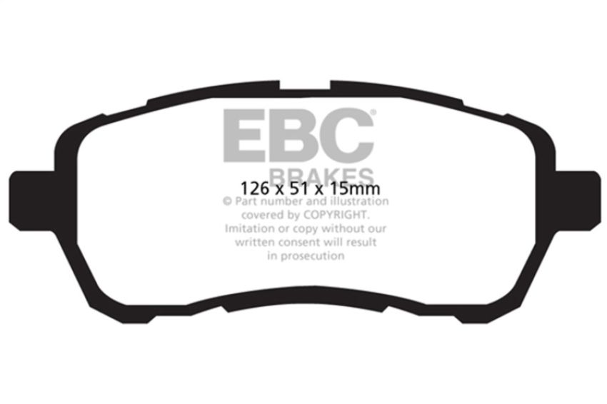 EBC Brakes DP22003 Greenstuff 2000 Series Sport Brake Pads