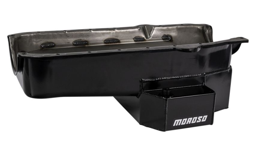 MOROSO MOR21815 SBC RR 7qt Oil Pan w/RH Dipstick 86-Up