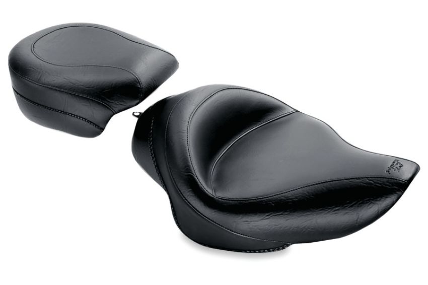 Mustang Motorcycle 76157 Mustang 04-21 Harley Sportster 3.3 Gallon Standard Touring Solo Seat - Black