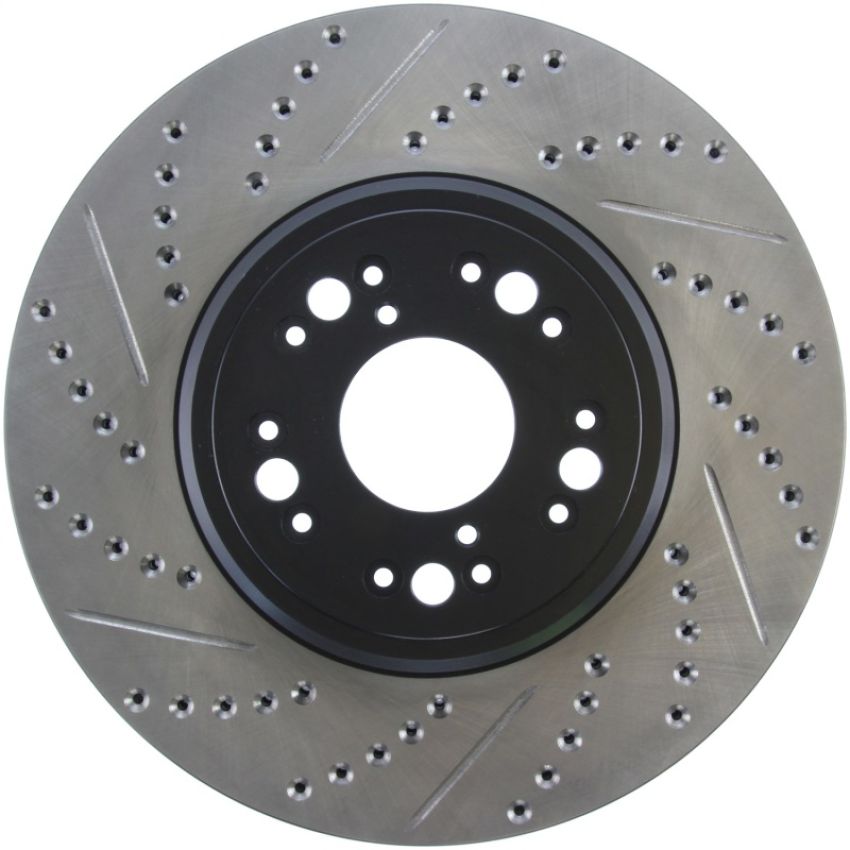 Stoptech 127.44107R 95-00 Lexus LS 400 Right Front Slotted & Drilled Rotor