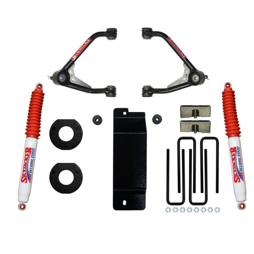 Skyjacker C14350PH 2014-2016 GM 1500 4WD (w/Cast UCA) 3.5-4in UCA Lift Kit w/Rear Hydro 7000 Shocks