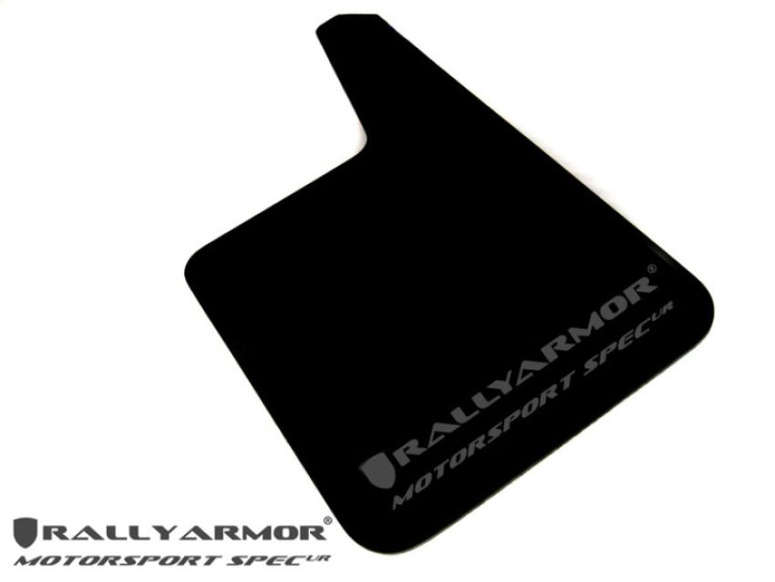 Rally Armor MF20-MSUR-BK/GY Black Mud Flap/Grey Logo