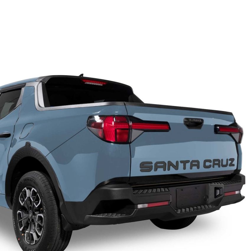 Putco 55550BPSC 22-23 Hyundai Santa Cruz Tailgate Letter Kit - Black Platinum