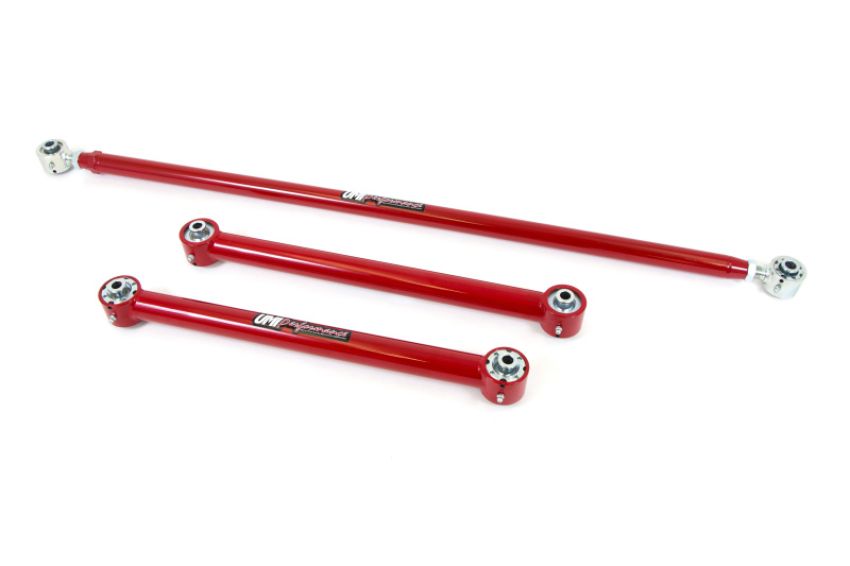 UMI Performance 203438-R 82-02 F-Body Non Adj. Lower Control Arms Panhard Bar w/ Roto-Joints