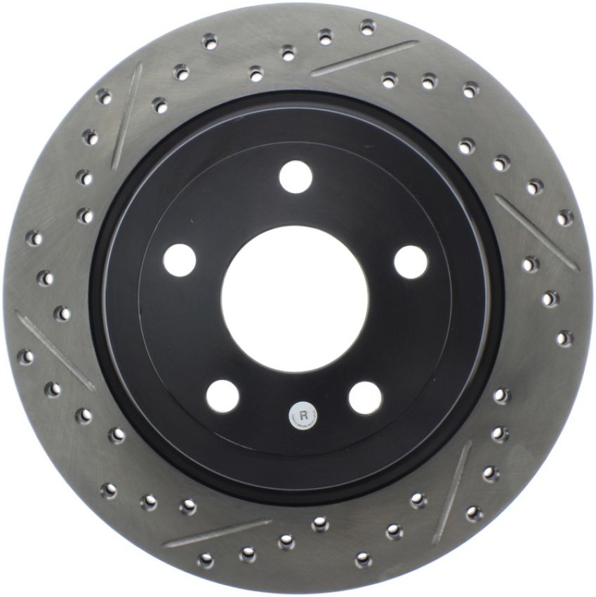 Stoptech 127.62117R Slotted & Drilled Sport Brake Rotor