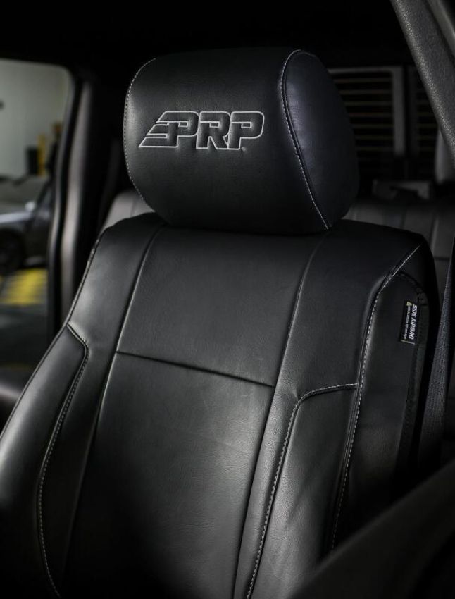 PRP Seats B068-06 PRP 12-14 Ford Raptor Front Seat Covers (Pair) - Black w Silver Stitch