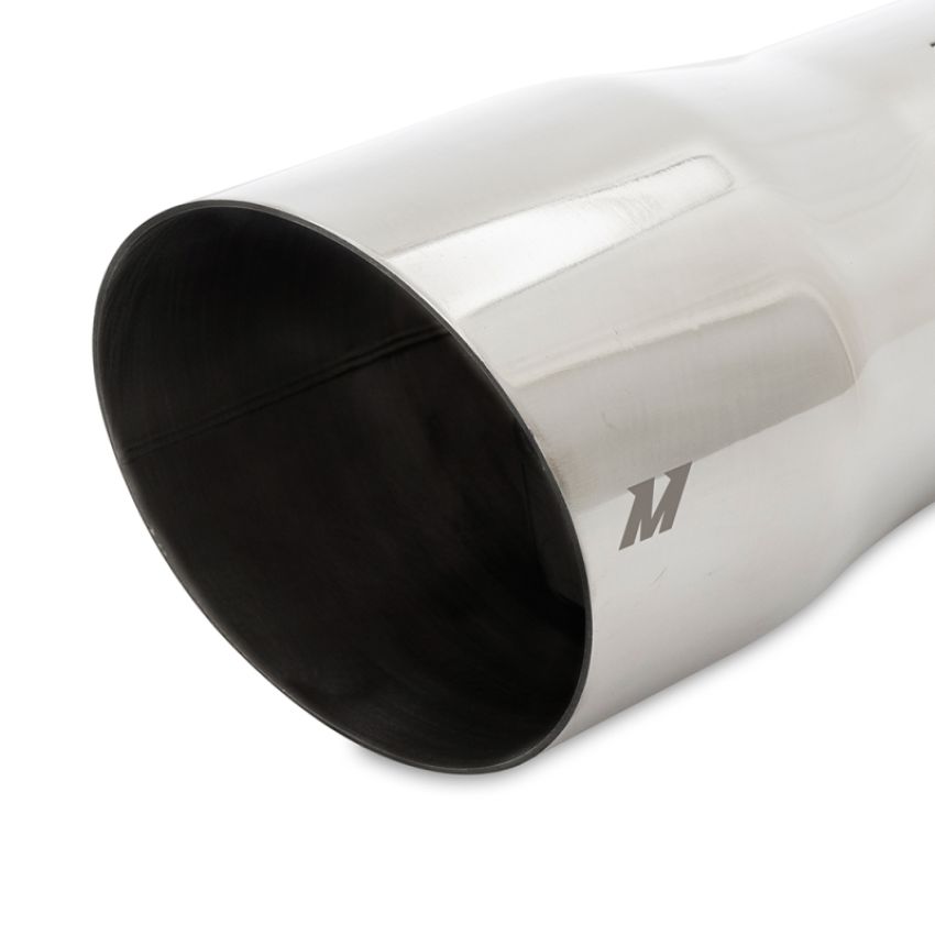 Mishimoto MMEXH-TIP-SWP Clamo-On Single Wall Exhaust Tip 5in Outlet - Polished