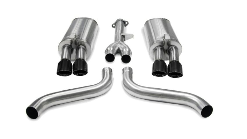 CORSA Performance 14115BLK Corsa 1986-1991 Chevrolet Corvette C4 5.7L V8 L98 Black Sport Cat-Back Exhaust